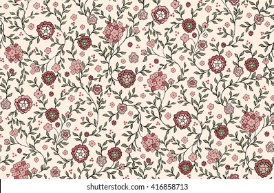 seamless cute flower vector pattern.
