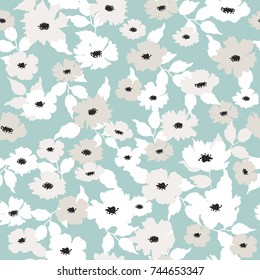 seamless cute flower,floral pattern background