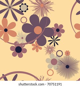 seamless cute flowers wallpaper