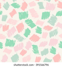 Seamless cute hand drawn pattern Scribble multicolored cute background Scrawl kids backdrop Cute seamless pattern for girls. Pastel seamless pattern. Seamless feminine background. Vector illustration.