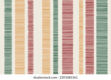 Seamless cute ikat pattern vector christmas day background watercolor strip cute gift box strips color grid stripe tartan wallpaper.