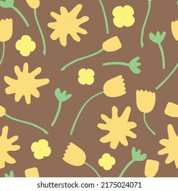 fondo sin costura de flores pequeñas, tarjeta de saludo o tela