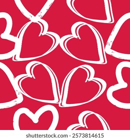 Seamless cute love vector repeat pattern, for wallpaper, wrapping or book cover