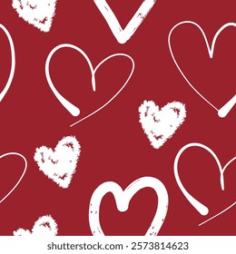 Seamless cute love vector repeat pattern, for wallpaper, wrapping or book cover