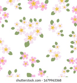 Seamless cute pastel floral pattern background vector illustration for wallpaper,gift wrapping,packaging design
