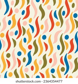  Seamless cute pattern.Can be printed on any material: package, merch, fabric, home.