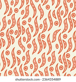  Seamless cute pattern.Can be printed on any material: package, merch, fabric, home.