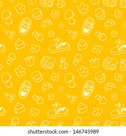 Seamless cute pattern for children. Seamless pattern can be used for wallpaper, pattern fills, web page background, surface textures