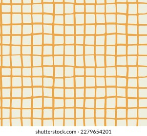 Seamless cute pattern of hand drawn irregular checks in soft colours. Great for textiles, fashion, home decor, kids clothing, stationery, crockery and more.