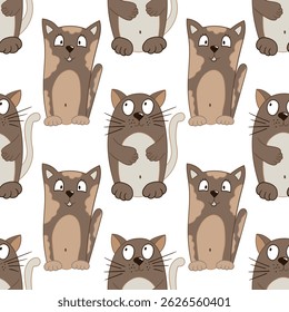Seamless cute pattern. Pattern for textiles in hand draw style