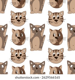 Seamless cute pattern. Pattern for textiles in hand draw style