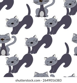 Seamless cute pattern. Pattern for textiles in hand draw style