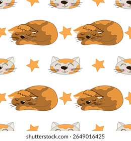 Seamless cute pattern. Pattern for textiles in hand draw style
