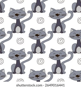 Seamless cute pattern. Pattern for textiles in hand draw style