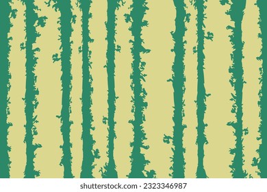 Seamless cute pattern vector green background fabric watercolor stripes unbalance stripe patterns cute vertical green color tone strip nature green wallpaper.