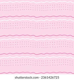  Seamless cute pink pattern.Can be printed on any material: package, merch, fabric, home.