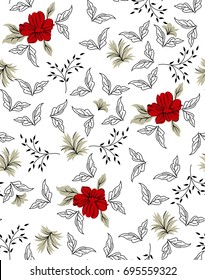 seamless cute small floral pattern