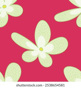 seamless cute small flower pattern on muster background