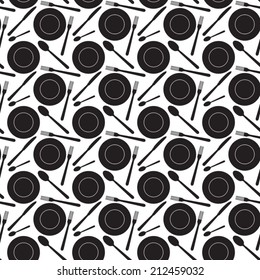 Seamless cutlery pattern