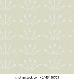 Seamless cutlery pattern. Forks, knives and spoons organized in the shape of handheld folding fan. Easy to edit colors in Illustrator (eps 10 vector).