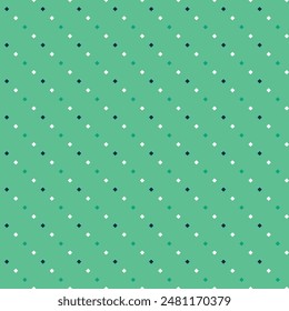 Seamless cyan basic square dots textile pattern vector