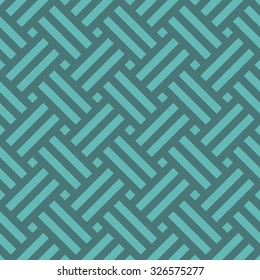 Seamless cyan ethnic pixel op art pattern vector