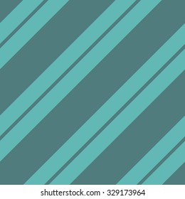 Seamless cyan perfect diagonal stripes textile fabric pattern vector