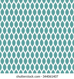 Seamless cyan stripes and net pattern vector