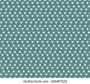 Seamless cyan and white hexagonally arranged triangles pattern vector