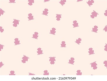 Seamless daisy and butterfly pattern repeating texture background design for fashion graphics, textile prints, fabrics, wallpapers.
