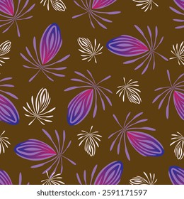 Seamless Daisy Floral Ditsy Pattern In Vector