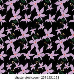 Seamless Daisy Floral Ditsy Pattern In Vector