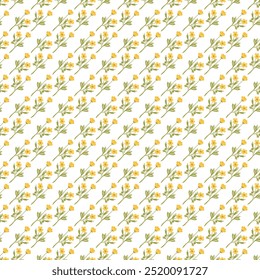 Seamless Daisy Flower Pattern Elegant and Cheerful Design