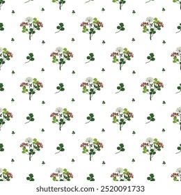 Seamless Daisy Flower Pattern Elegant and Cheerful Design
