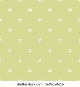 seamless daisy pattern and background vector illustration