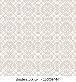 Seamless daisy pattern in french cream linen shabby chic style. Hand drawn floral damask texture. Old white blue background.  Interior wallpaper home decor swatch. Ornate flourish motif all over print
