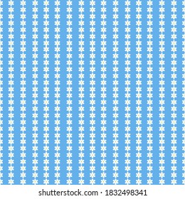 seamless Daisy pattern on a blue background