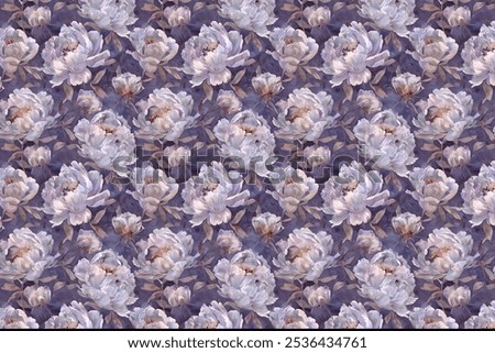 Seamless daisy pattern in small cute wild simple flowers.