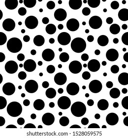 Seamless Dalmatian Black White Pattern Background Stock Vector (Royalty ...