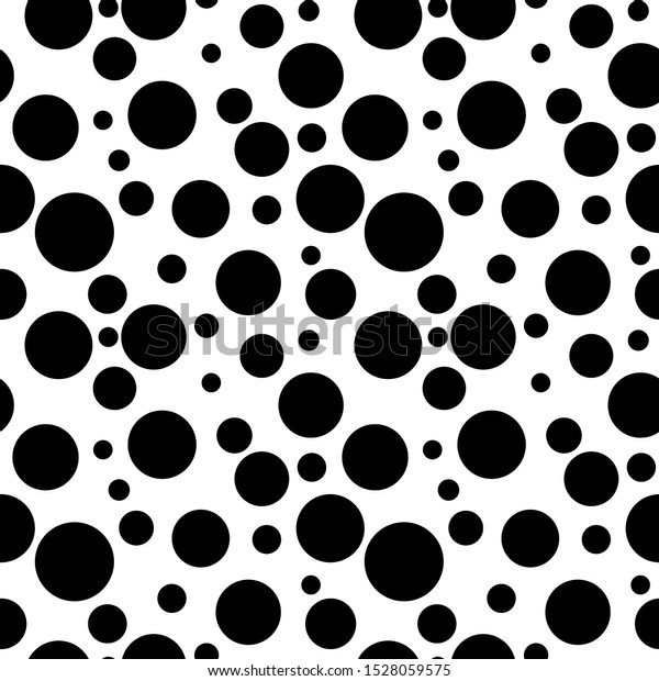 Seamless Dalmatian Black White Pattern Background Stock Vector (Royalty ...