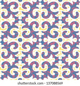 Seamless Damask Background Pattern