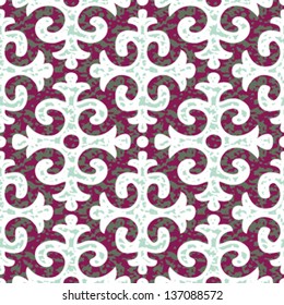Seamless Damask Background Pattern