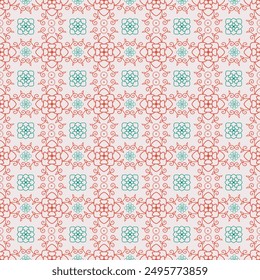 Seamless damask fabric has an elegant floral design. and the repeating pattern has intricate details. Vector illustration