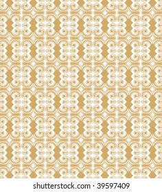 Seamless Damask floral background pattern