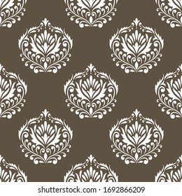 Diseño de diseño floral de damasco inoxidable