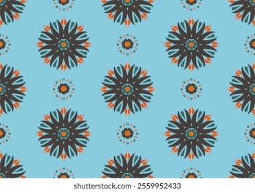 seamless damask floral  pattern design for ceramic tile fabric wallpaper background wrapping art print textile scrapbook paper