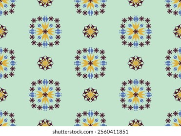 seamless damask floral  pattern design for ceramic tile fabric wallpaper background wrapping art print textile scrapbook paper
