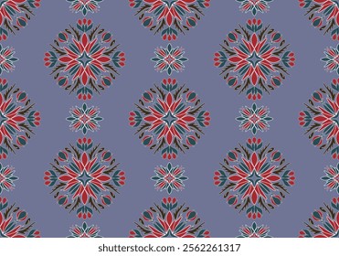 seamless damask floral  pattern design for ceramic tile fabric wallpaper background wrapping art print textile scrapbook paper