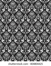 Seamless Damask  flowers ornament Background.  pattern. Abstract arabesque pattern for Greeting card, presentation or wedding invitations. Vector illustration.
