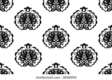 Seamless damask pattern